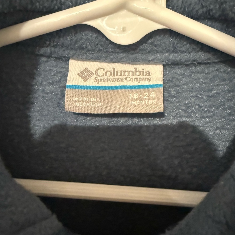 Columbia Light Blue Infant Fleece Jacket - Picture 2 of 3
